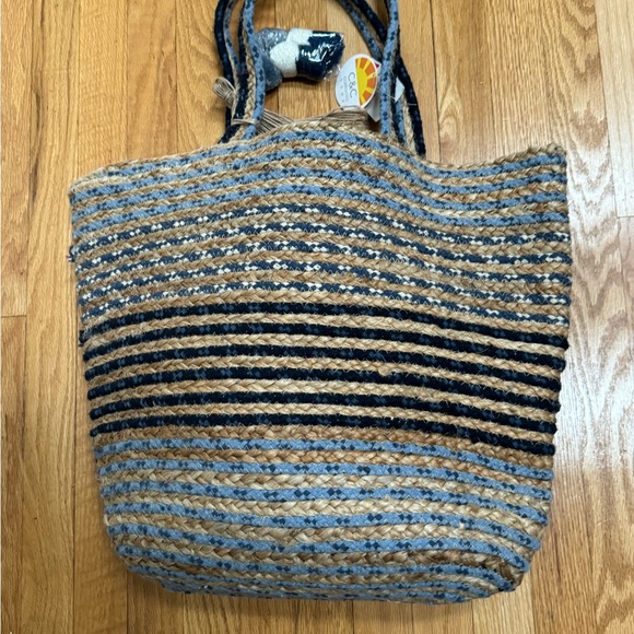C & C Collection Home Jute Shopping Bag - Picture 1 of 7
